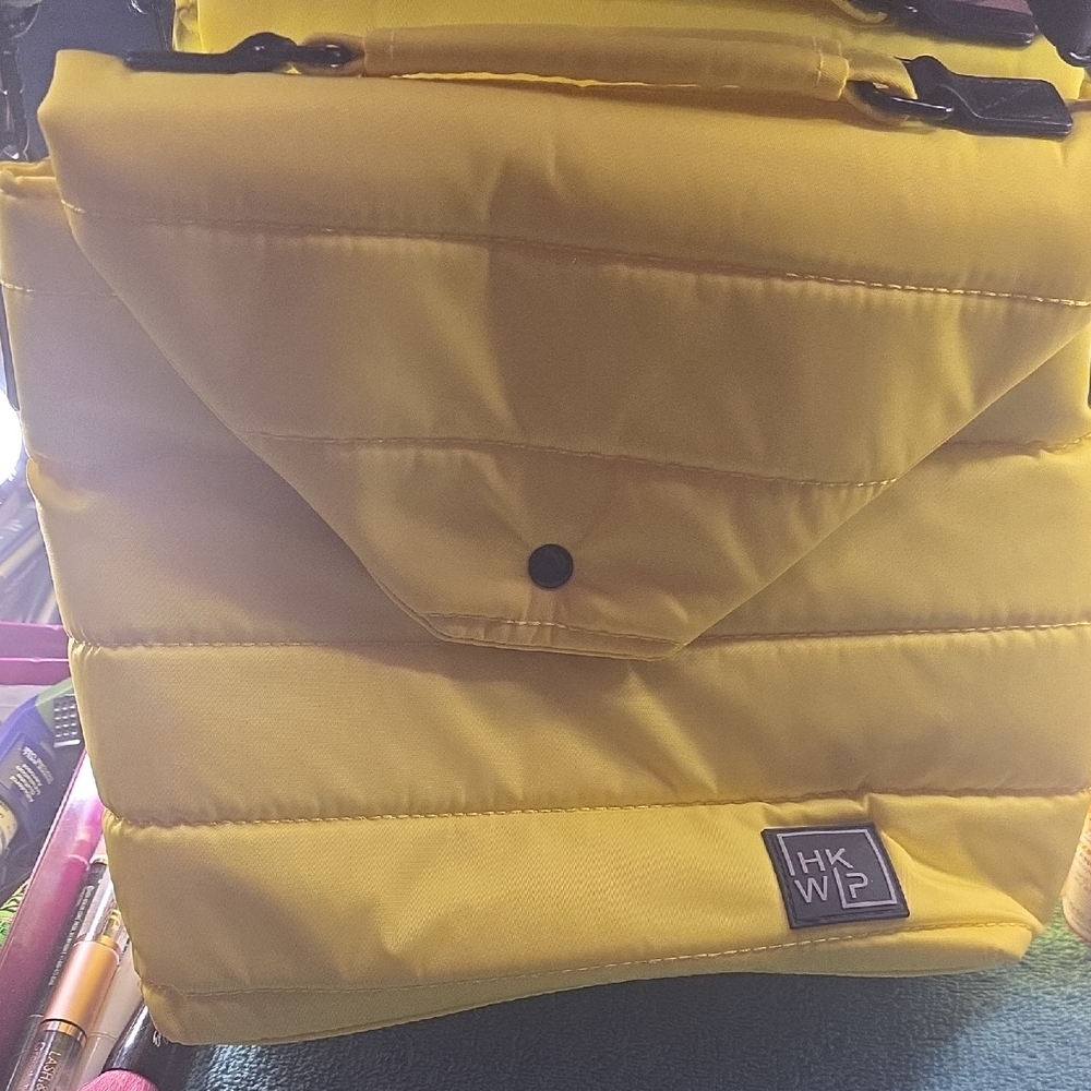 Bright Yellow HKWP Quilted Bag